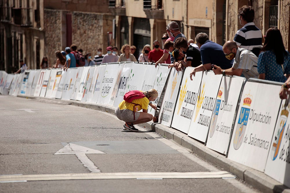 Etapa y maillot amarillo para Vinicius en la última etapa de la Vuelta a Salamanca