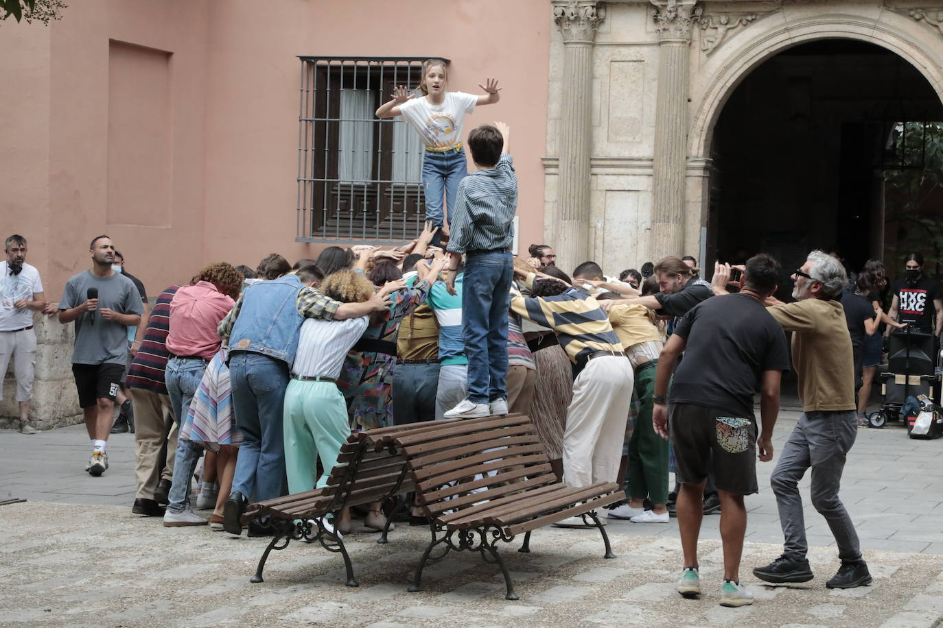 Momentos del rodaje del musica 'Voy a pasármelo bien'