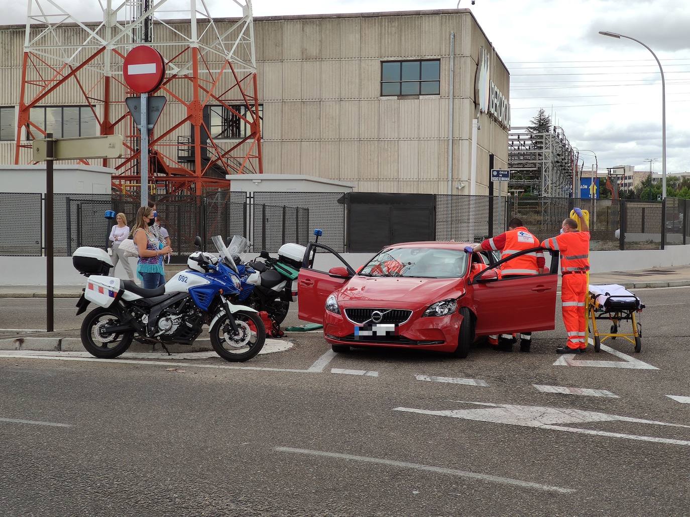 Accidente en la avenida Zamora.