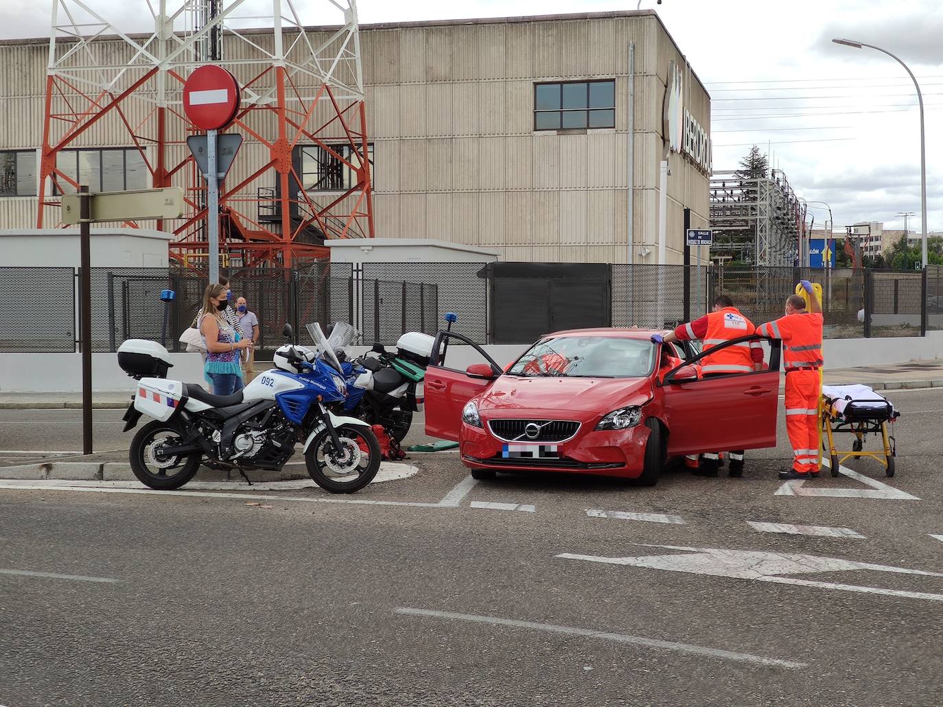 Accidente en la avenida Zamora.