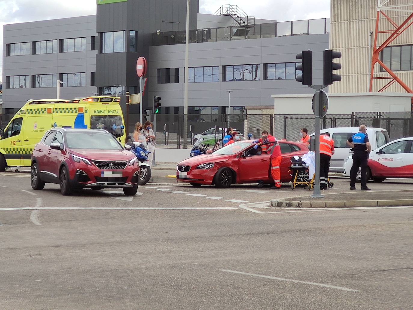 Accidente en la avenida Zamora.