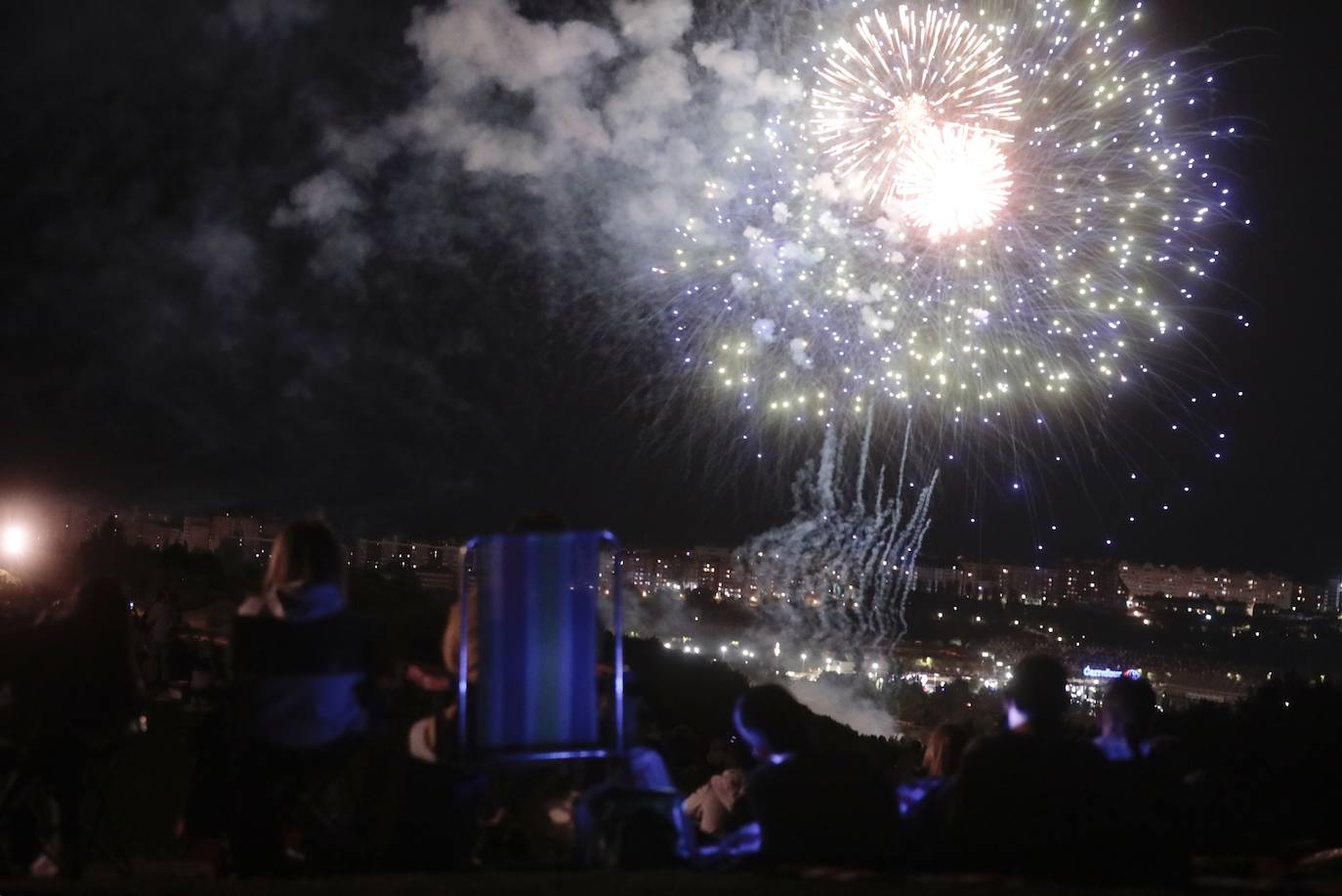 Fotos: Fuegos artificiales de las Fiestas de Valladolid del viernes 10