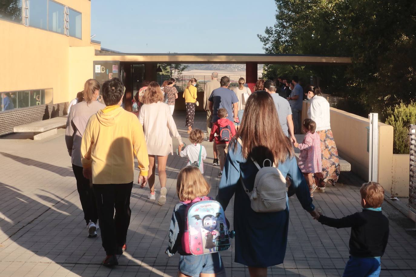 Así ha sido la vuelta al cole hoy en Valladolid. 