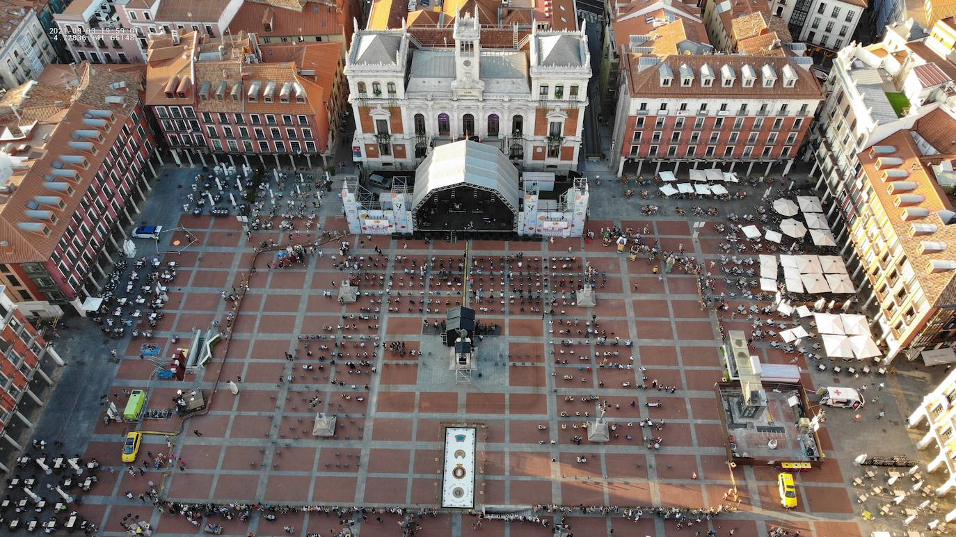 Imagen del operativo de la Policía Municipal para hacer volar un dron.