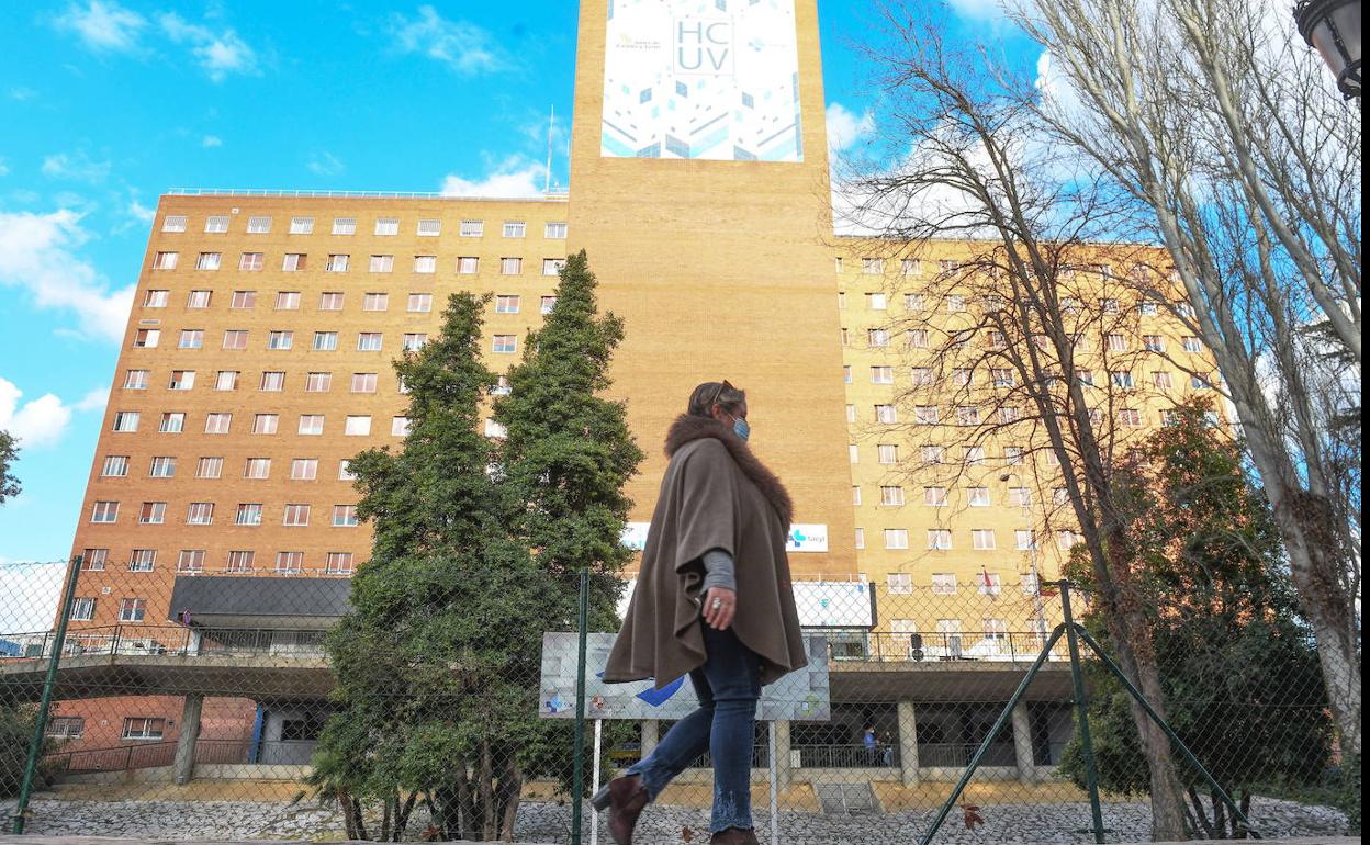 Fachada del hospital Clínico Universitario de Valladolid. 