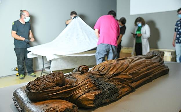 La 'Señora de Mogrovejo' es uno de los ejemplos de obra erosionada que podrá verse en la exposición. 