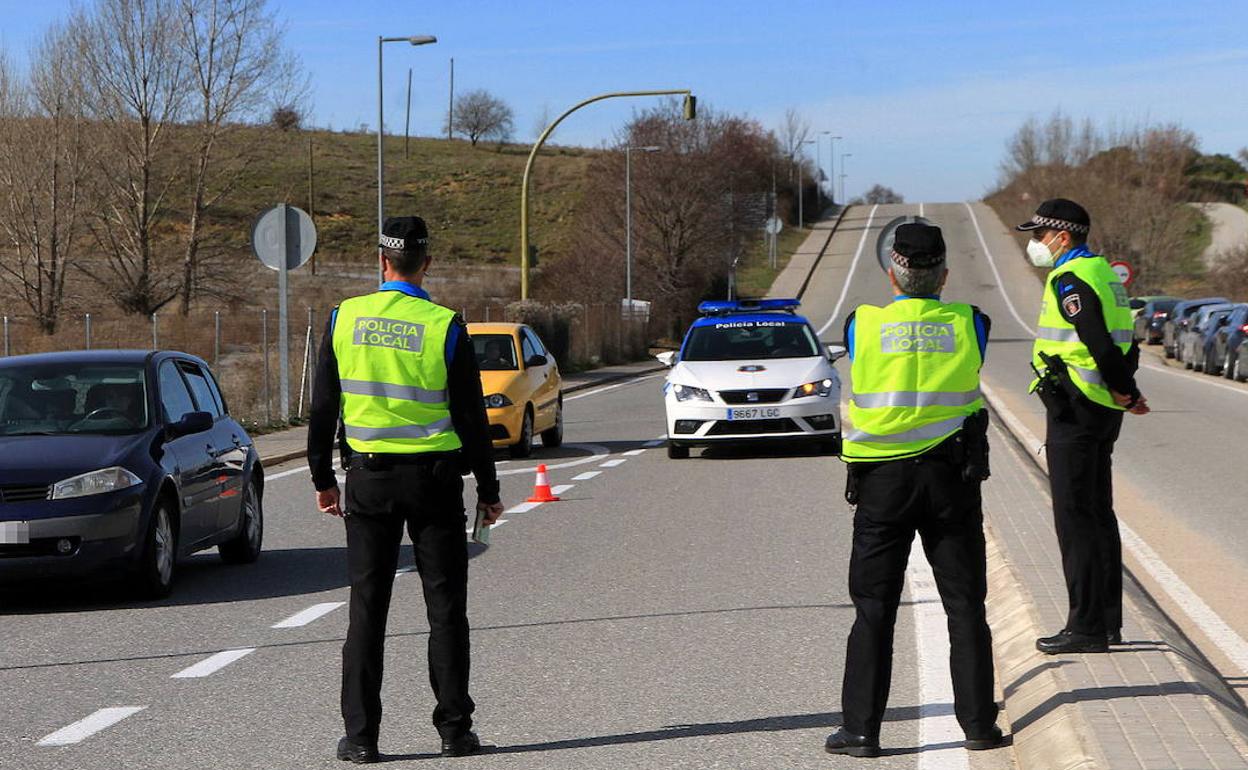 Control de la Policía. 