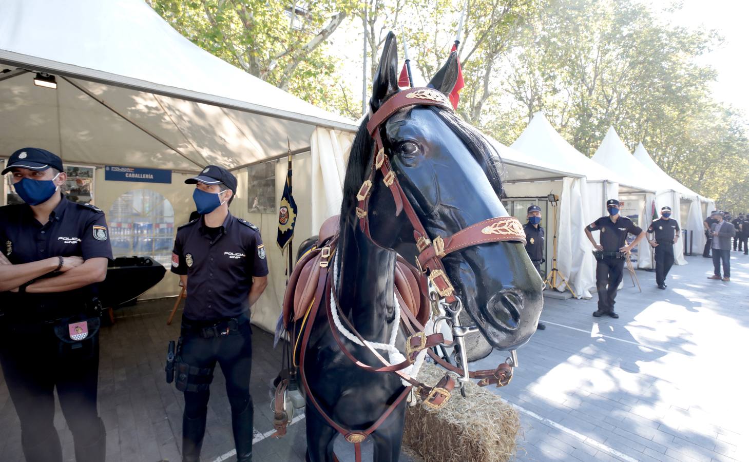 Fotos: Exposición del Día de la Policía en la Acera de Recoletos de Valladolid