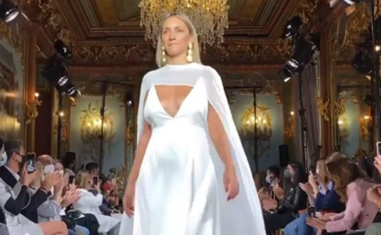 Beatriz Tajuelo durante el desfile. 