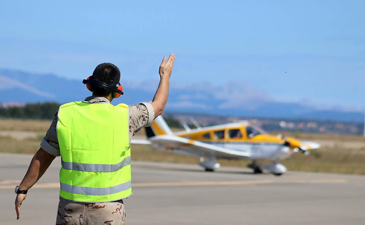 Una de las imágenes que ha dejado el raid aéreo en elq ue participaba la avioneta siniestrada. 