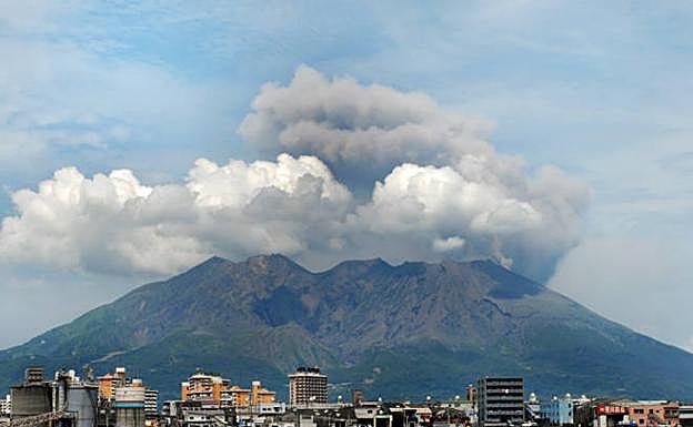 Las cenizas de la última erupción del Sakurajima superaron los 5.000 metros de altura.