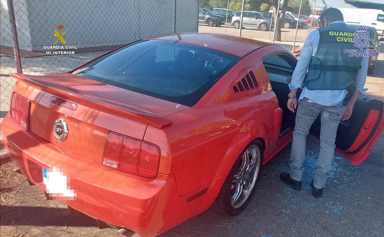 El Ford Mustang que utilizaba 'Rafita'.