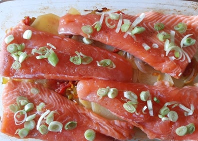 Imagen secundaria 1 - Ligero salmón al horno