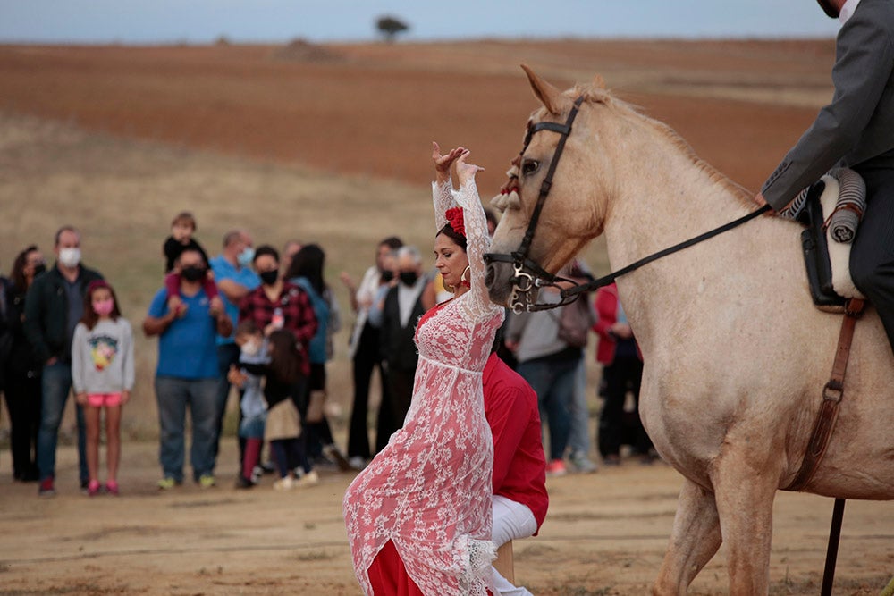 Flamenco entre caballos para ambientar la V Feria Agroalimentaria de Galinduste