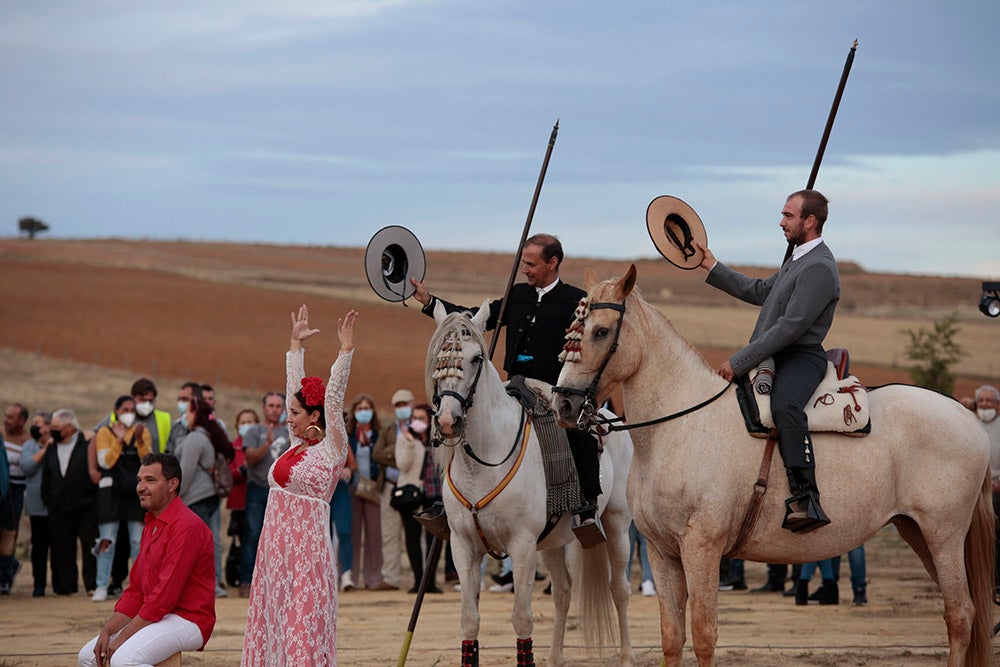 Flamenco entre caballos para ambientar la V Feria Agroalimentaria de Galinduste