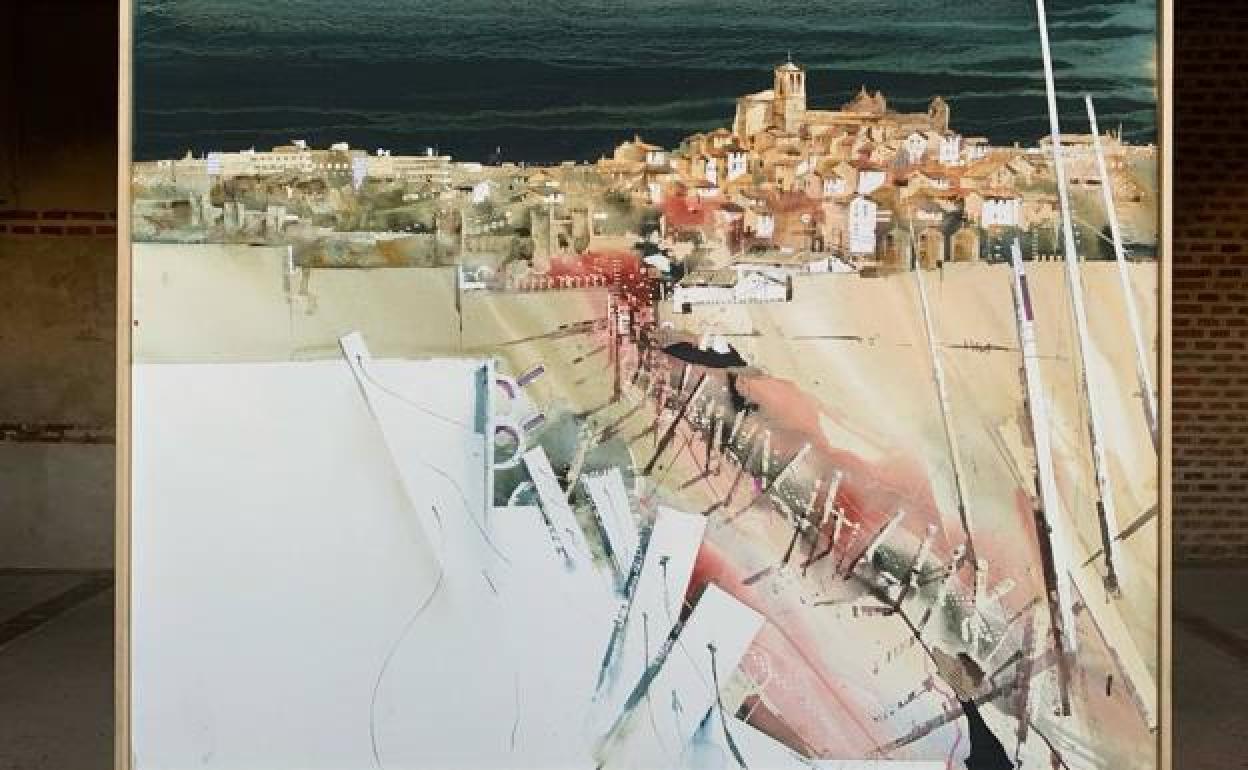 Obra de Raúl Sánchez Muñoz ganadora del primer premio del XLI Certamen de Pintura Rápida Villa de Olmedo.