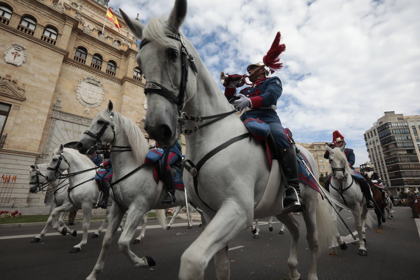 Acto del centenario de la gesta del regimiento Alcántara, en la Academia de Caballería.