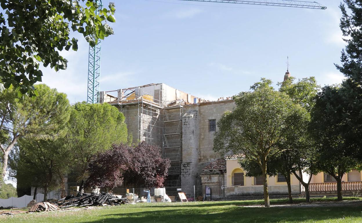 Imagen este jueves del santuario de Nuestra Señora de Alconada en Ampudia. 