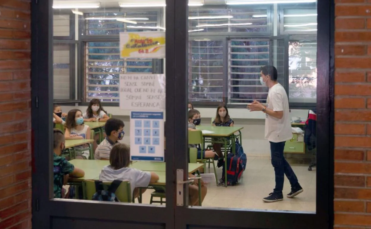 Profesor en un centro escolar.