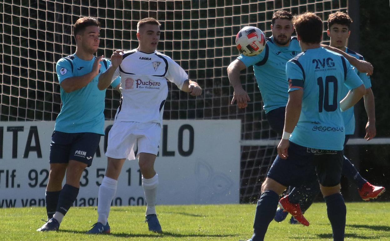 Un anterior partido del CD La Granja. 