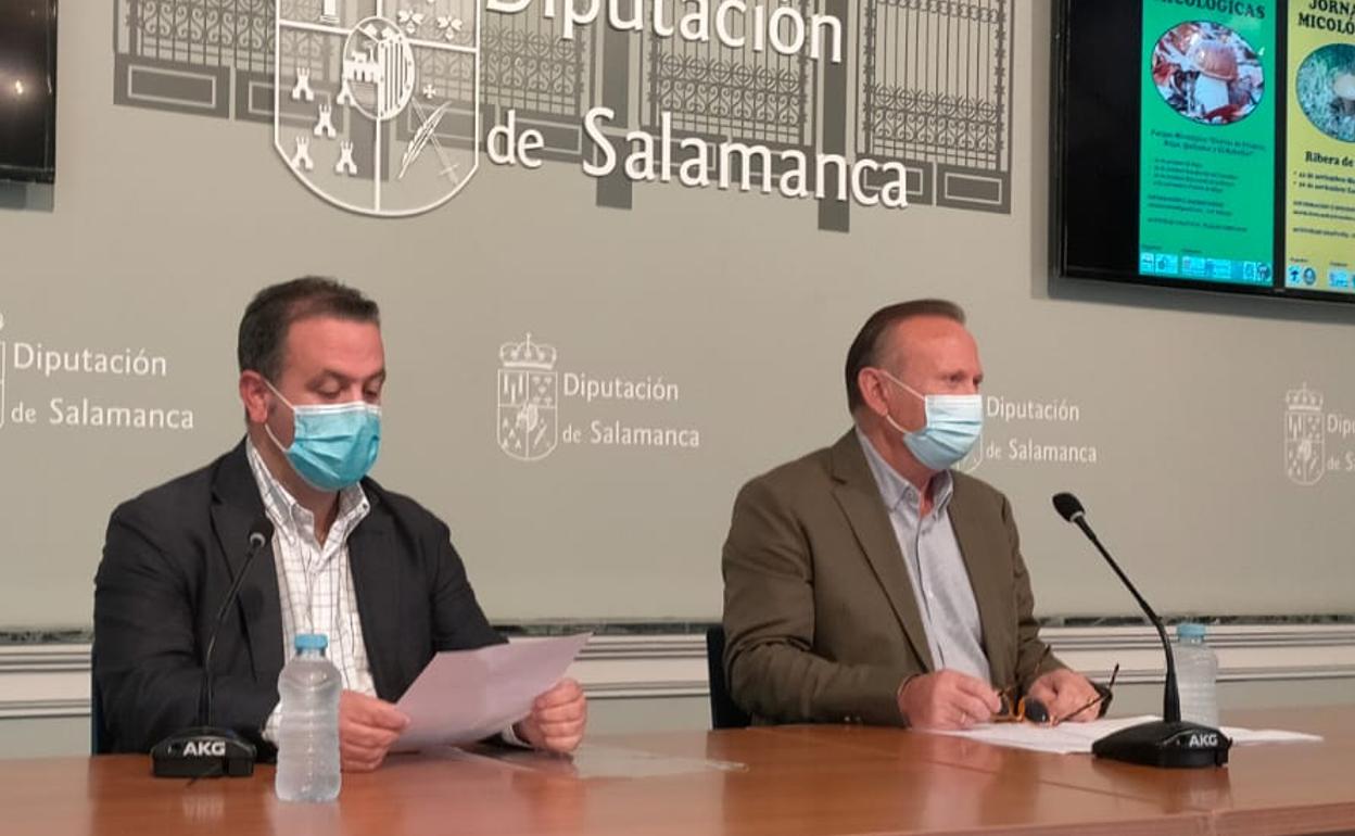 Javier García Hidalgo y Román Hernández, en la presentación. 