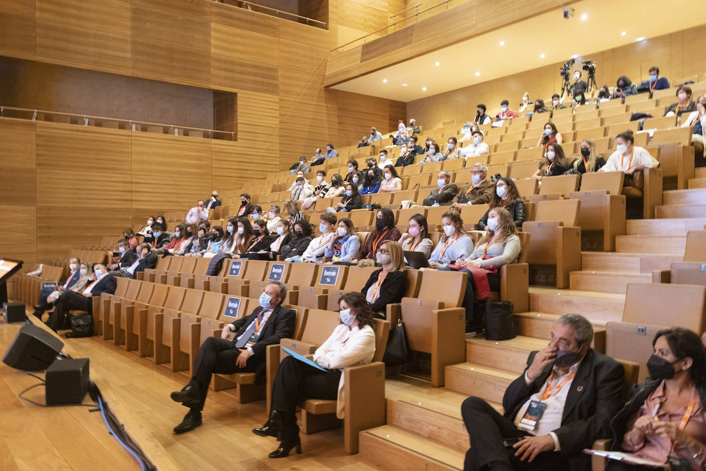 El auditorio del Miguel Delibes, en un momento del congreso durante la mañana del viernes. 