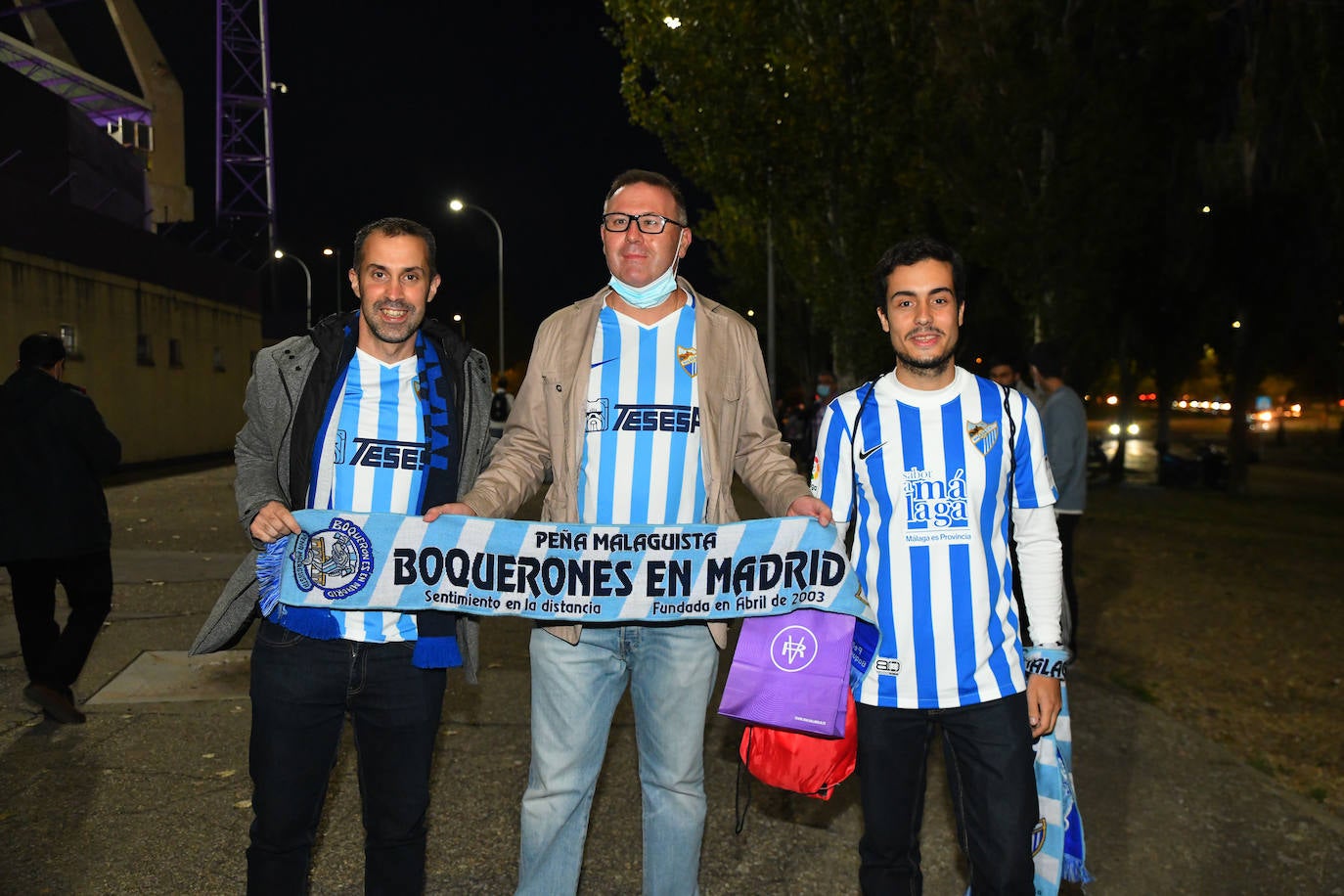 Aficionados vallisoletanos en el Zorrilla durante el encuentro contra el Málaga. 