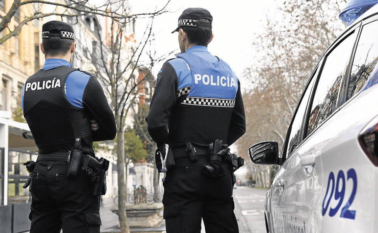 Agentes de la Policía Local de Valladolid.