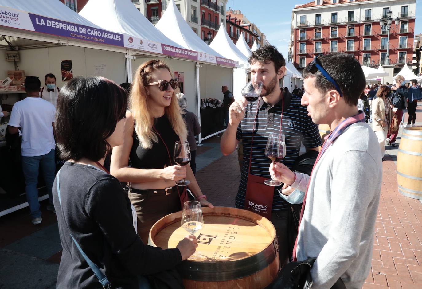 Tercera edición de la Plaza Mayor del Vino en Valladolid. 