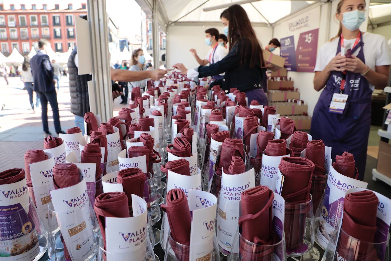 Tercera edición de la Plaza Mayor del Vino en Valladolid. 