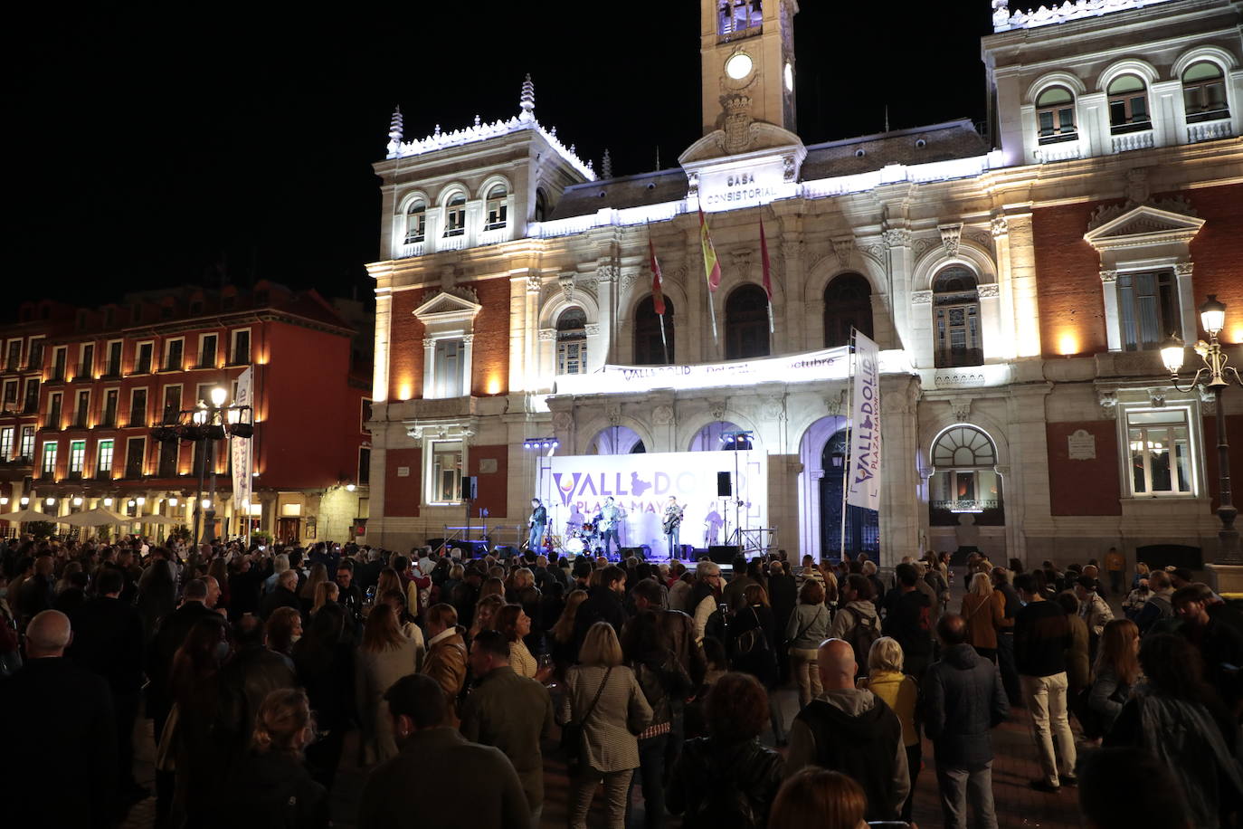 Concierto de los Cañoneros en el evento 'Valladolid. Plaza mayor del Vino'.