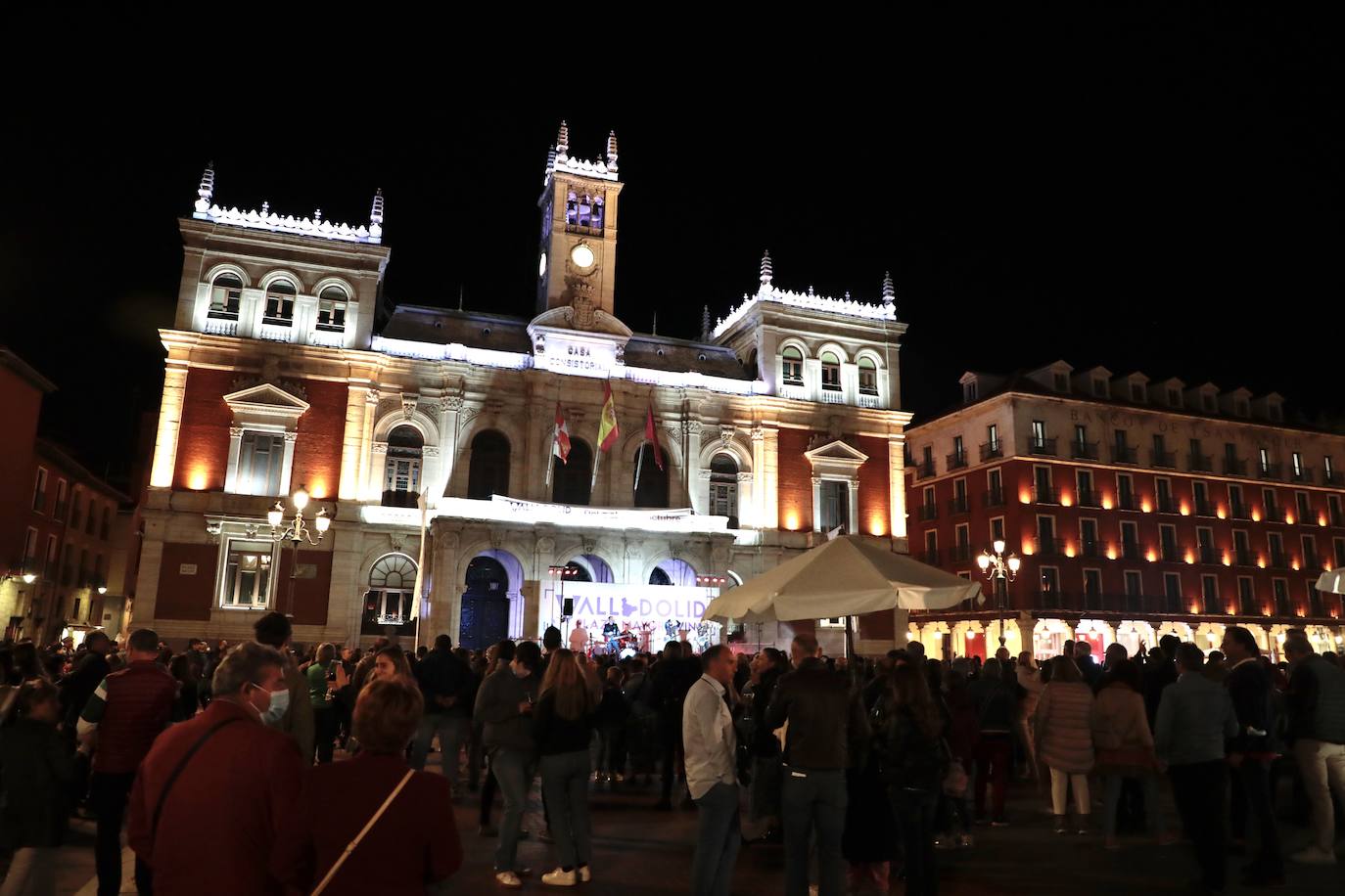 Concierto de los Cañoneros en el evento 'Valladolid. Plaza mayor del Vino'.