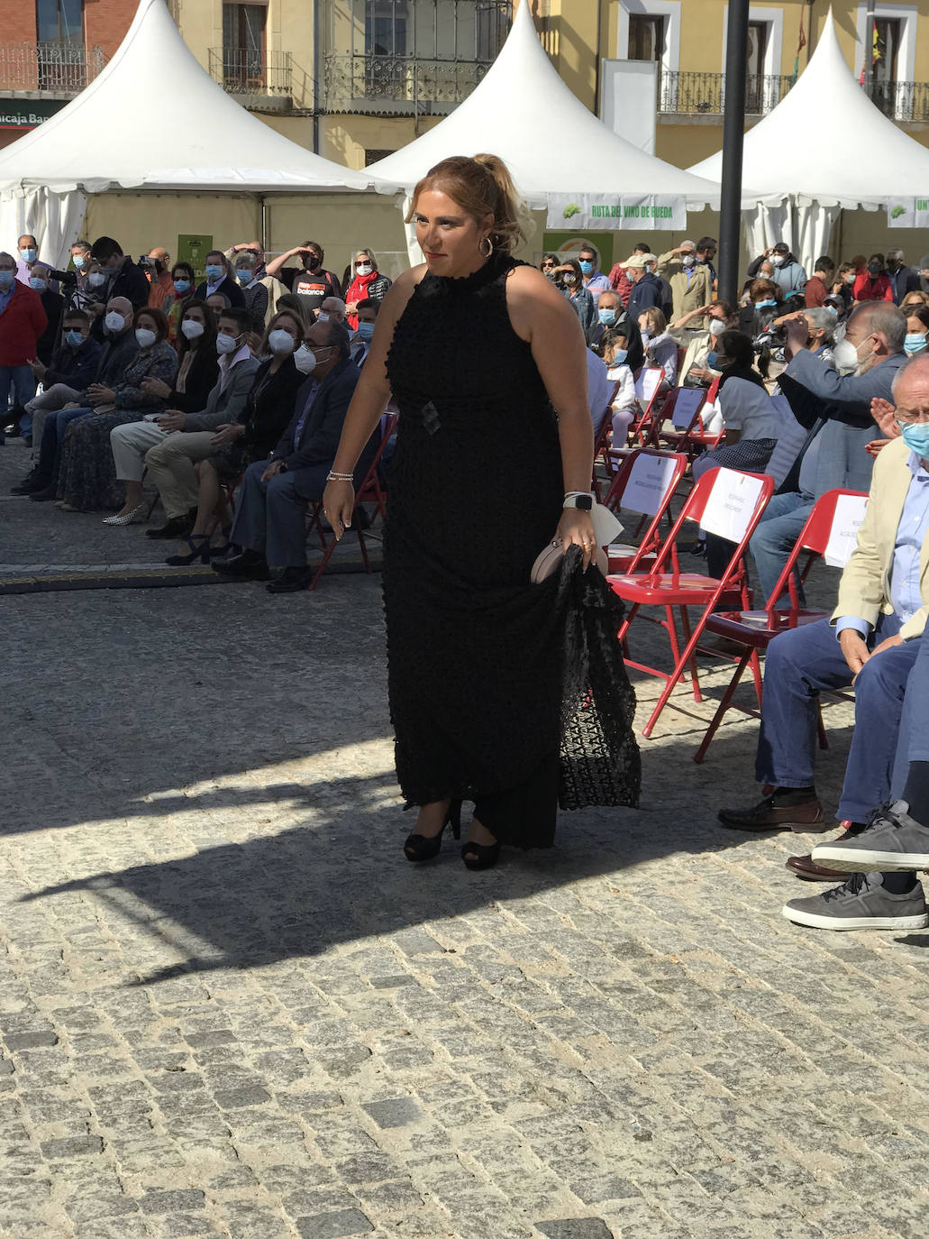 Fiesta de la vendimia, en Rueda. 