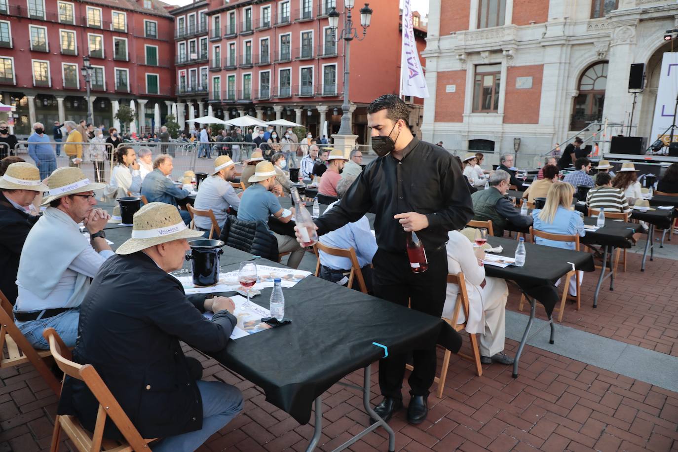 Cata, en la Plaza Mayor. 