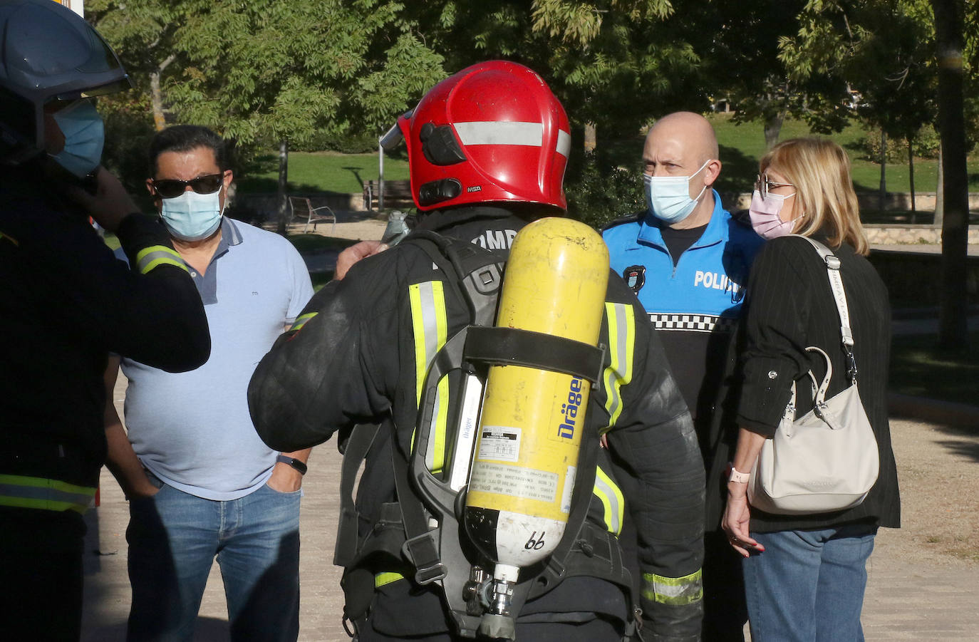 Incendio en una vivienda del barrio de la Albuera 