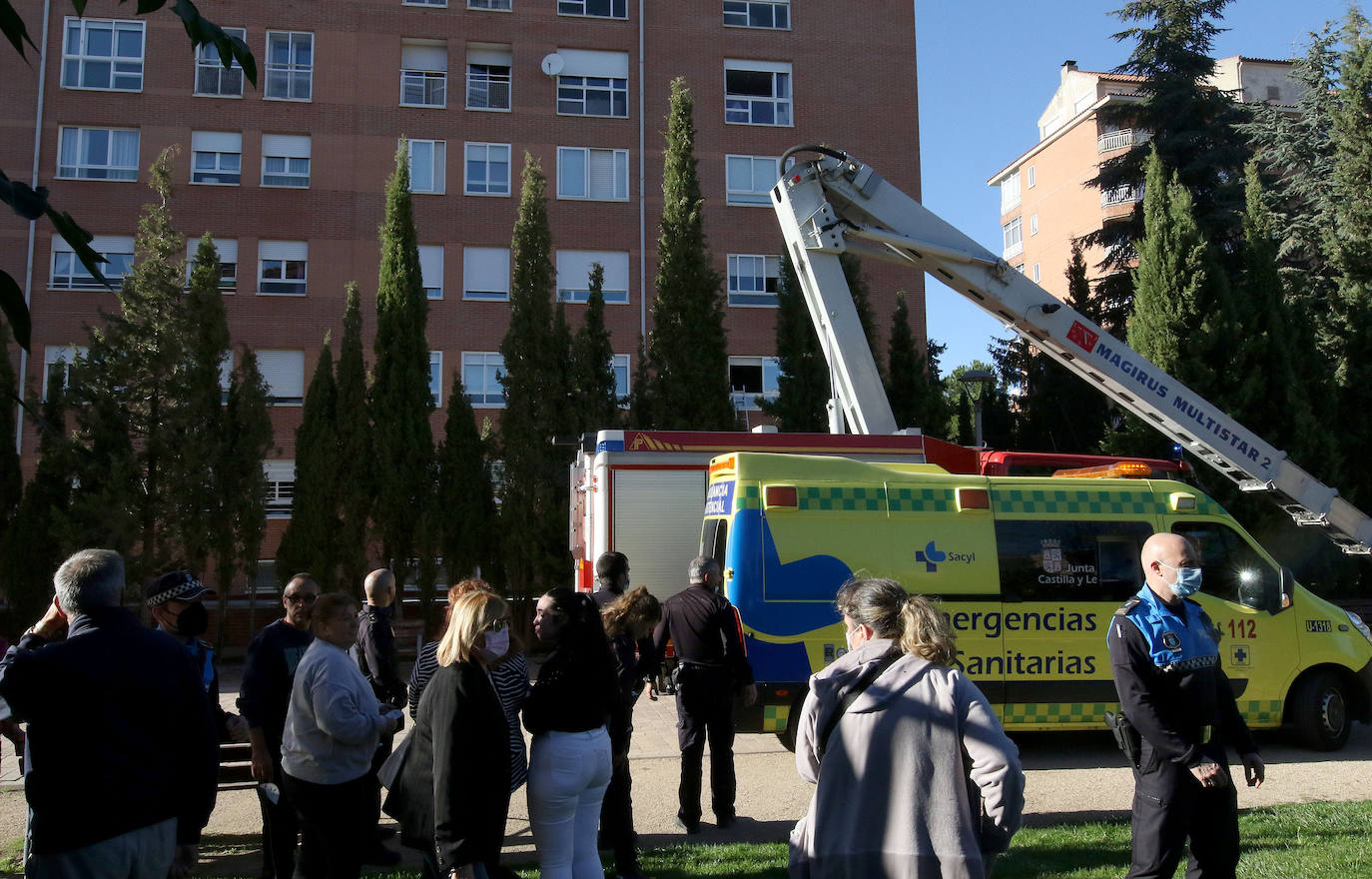 Incendio en una vivienda del barrio de la Albuera 