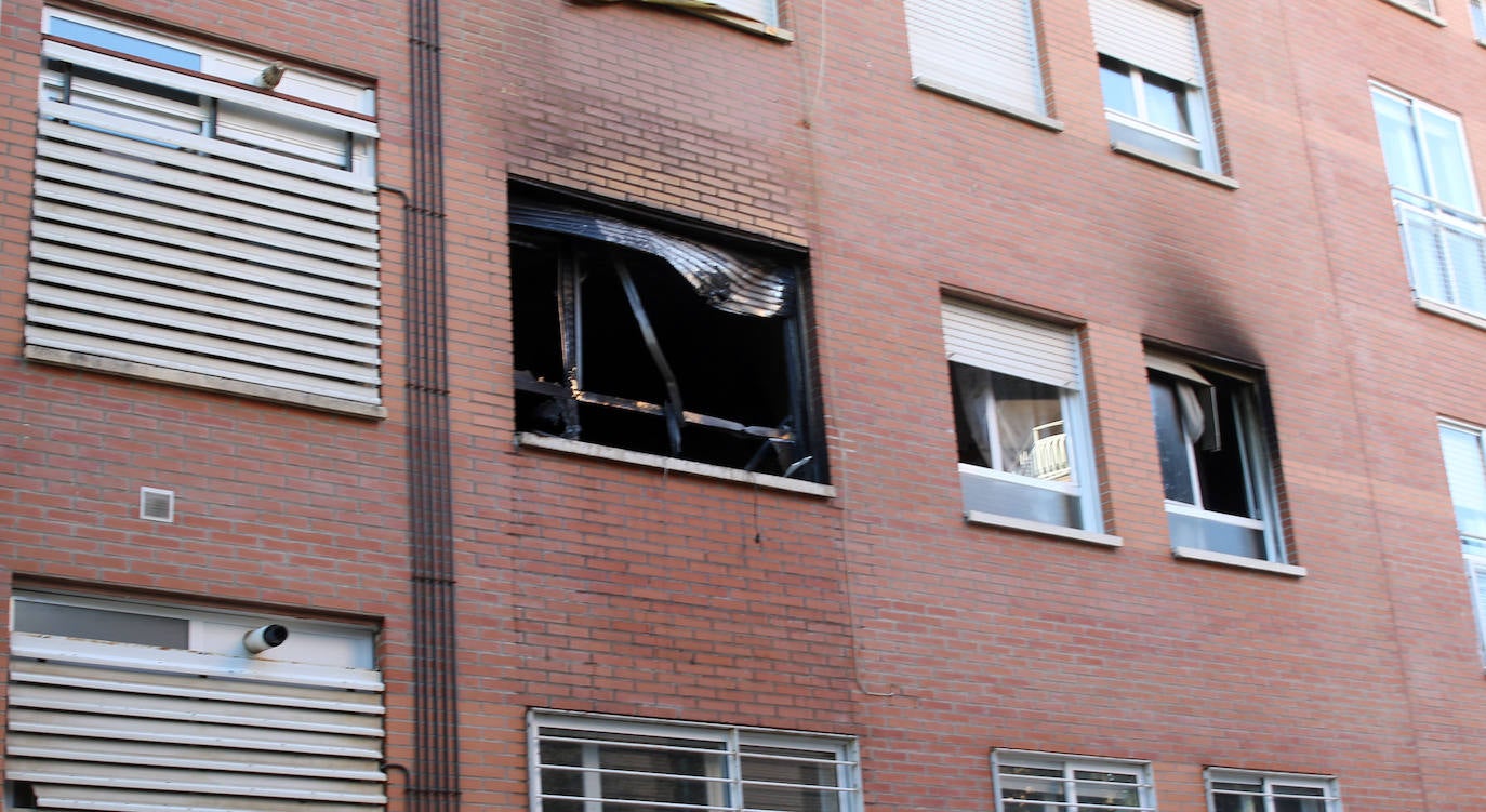 Incendio en una vivienda del barrio de la Albuera 
