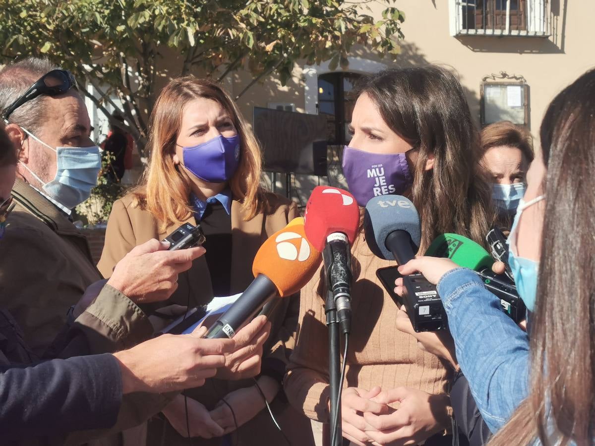 Fotos: La ministra de Igualdad, Irene Montero, asiste al acto del Día Internacional de la Mujer Rural en San Pelayo