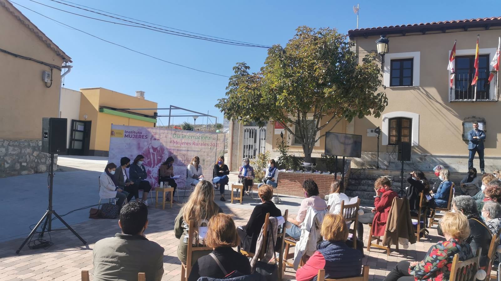 Fotos: La ministra de Igualdad, Irene Montero, asiste al acto del Día Internacional de la Mujer Rural en San Pelayo