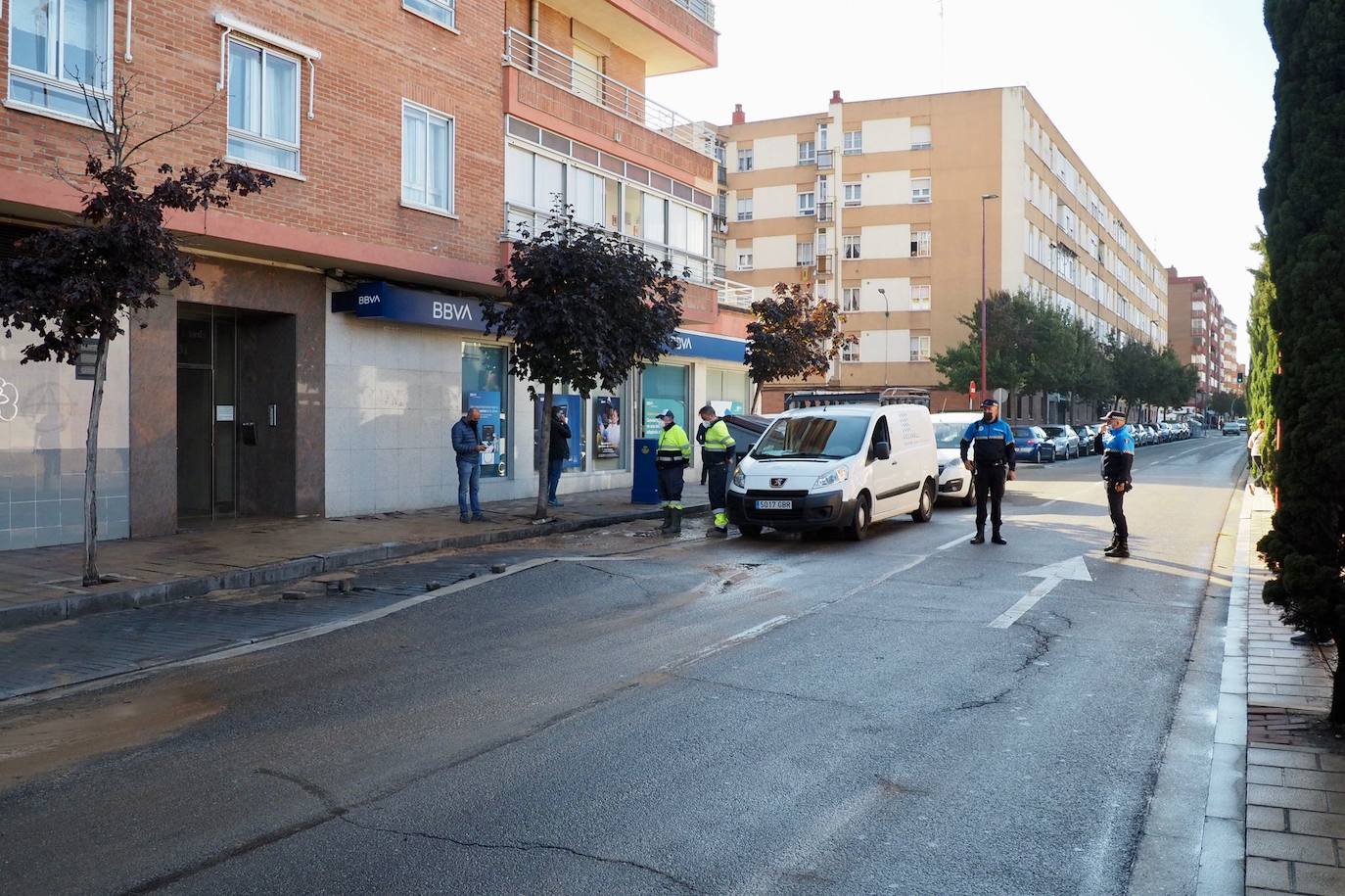 Fotos: Reventón en la Carretera de Rueda de Valladolid