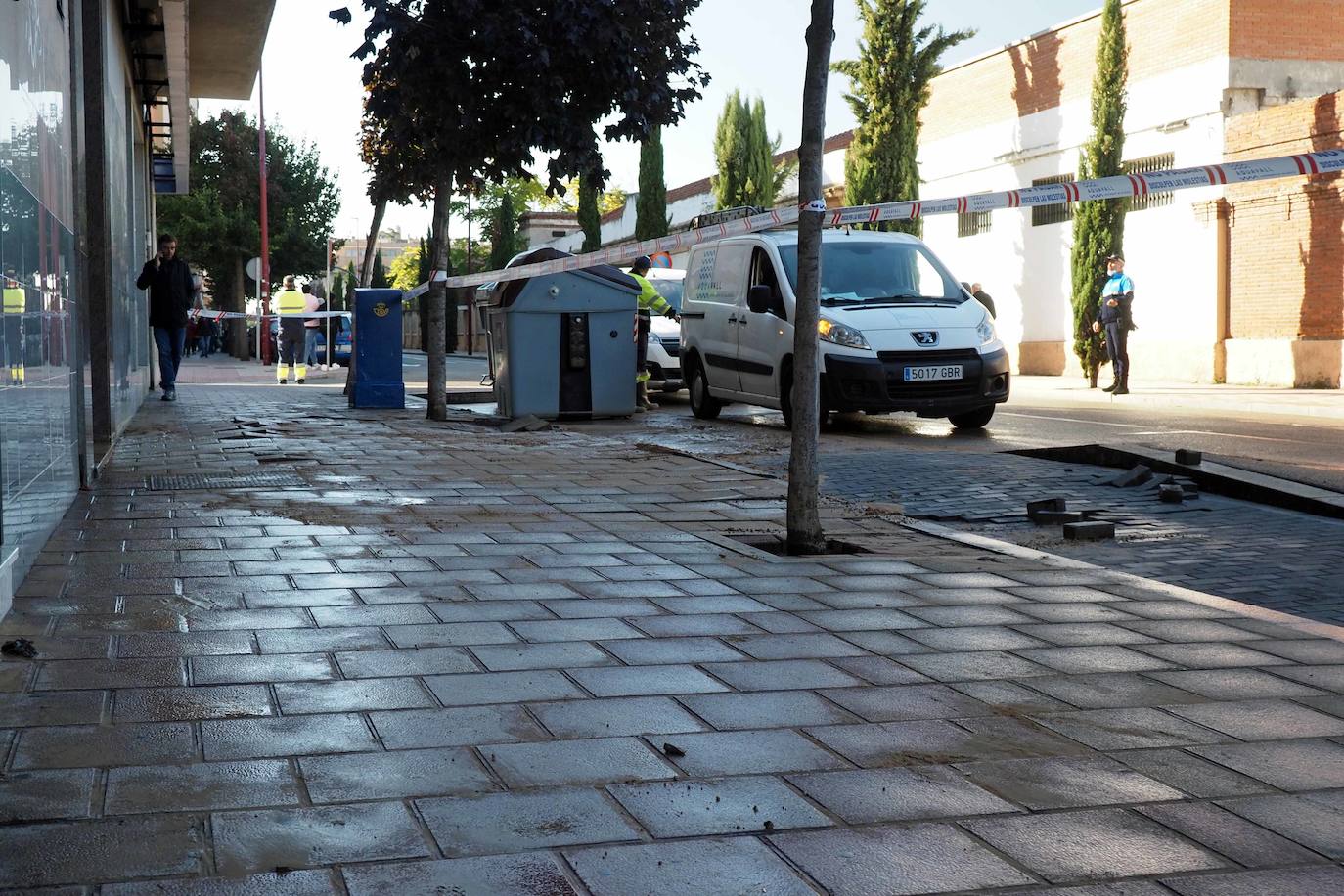 Fotos: Reventón en la Carretera de Rueda de Valladolid