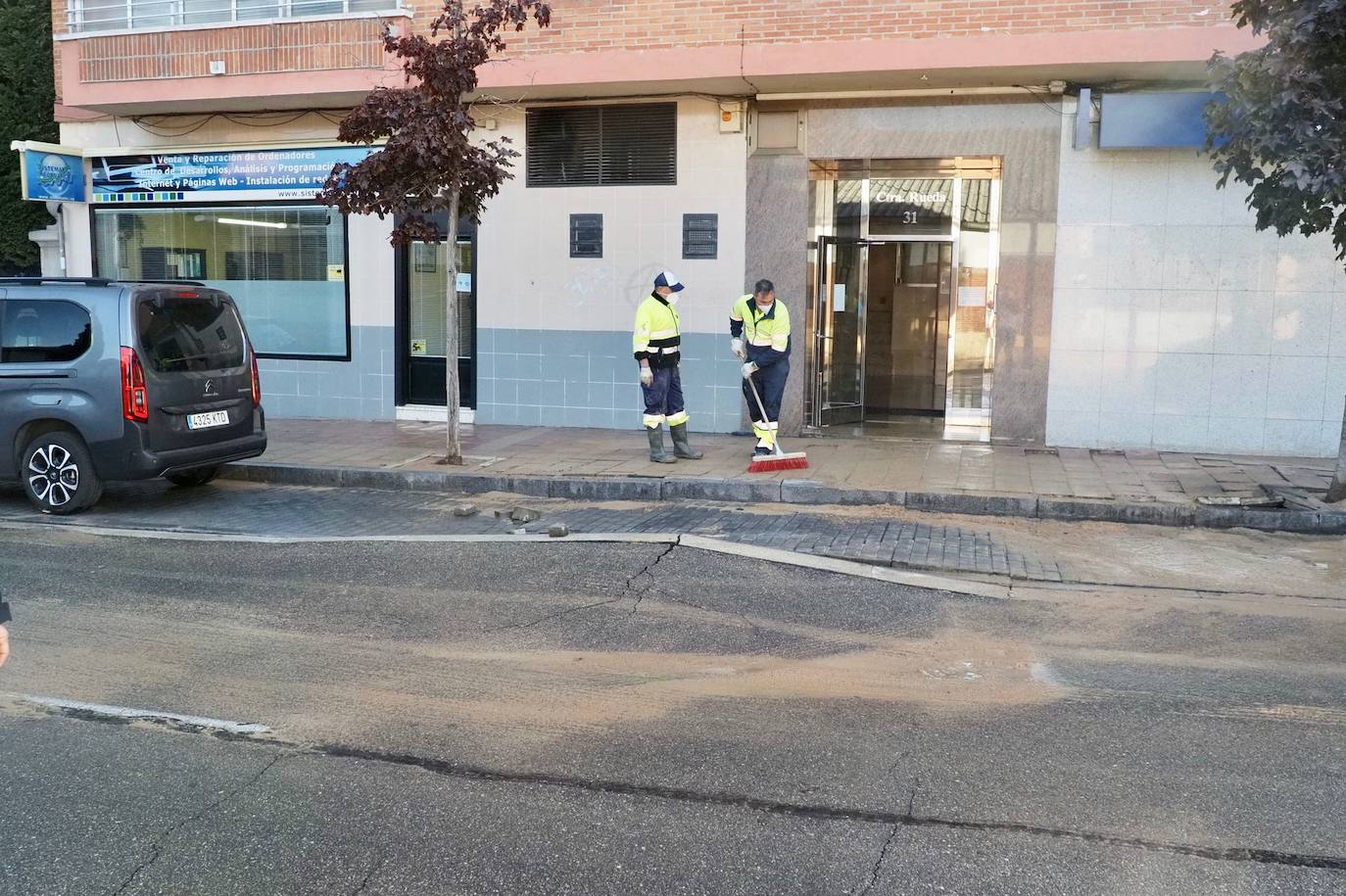 Fotos: Reventón en la Carretera de Rueda de Valladolid