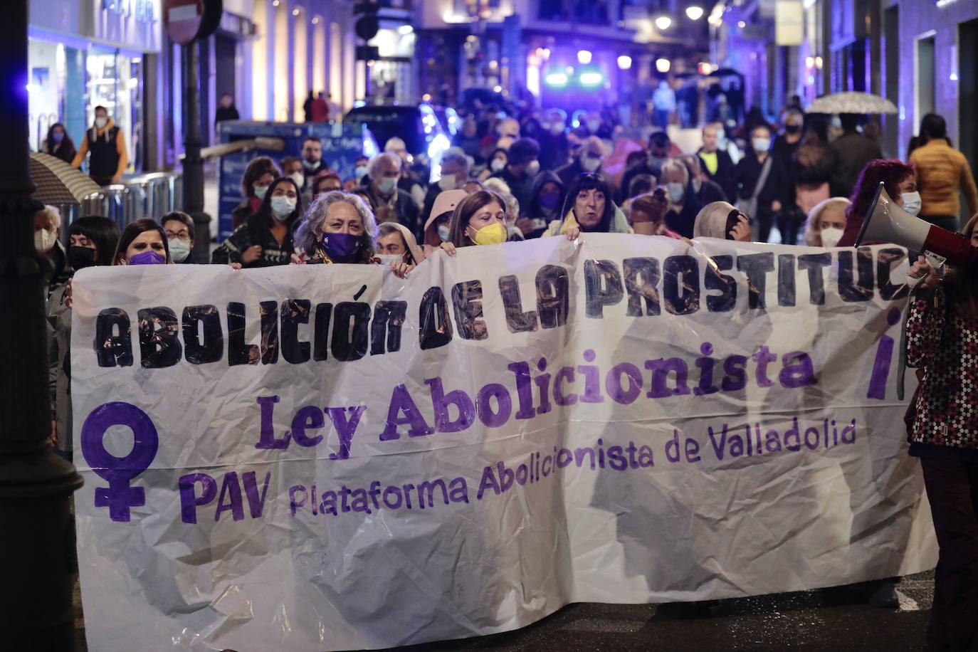 Fotos: Manifestación por la abolición de la prostitución en Valladolid