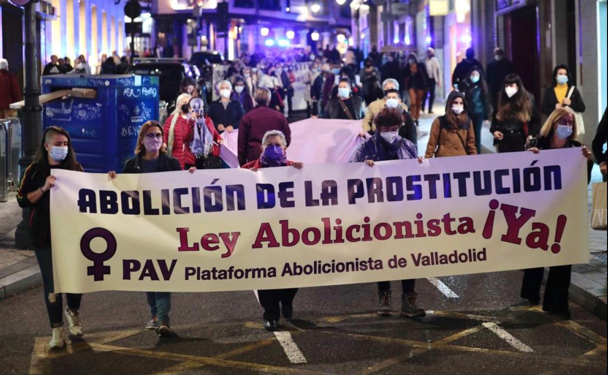 Concentración contra la prostitución en Valladolid