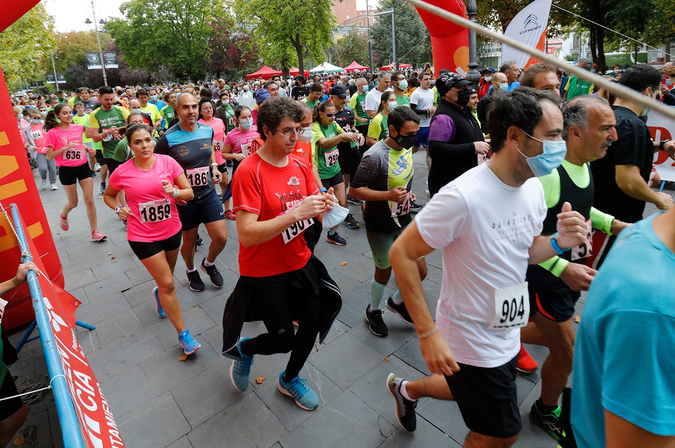 IX Marcha contra el cáncer en Palencia.