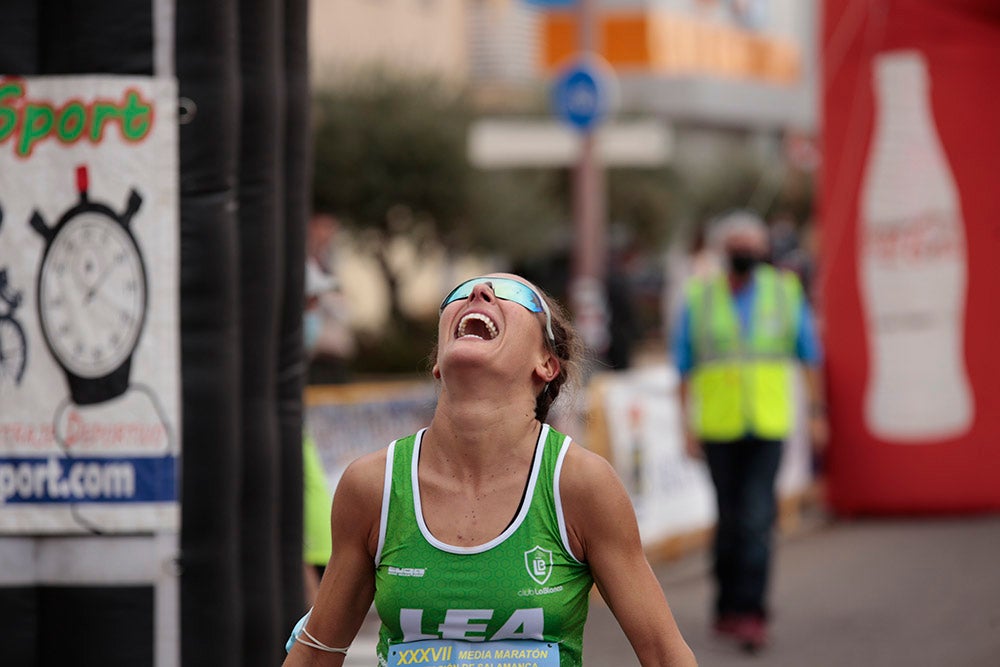 Santa Marta volvió a acoger la salida y llegada de la Media Maratón de la Diputación de Salamanca tras no realizarse el año pasado