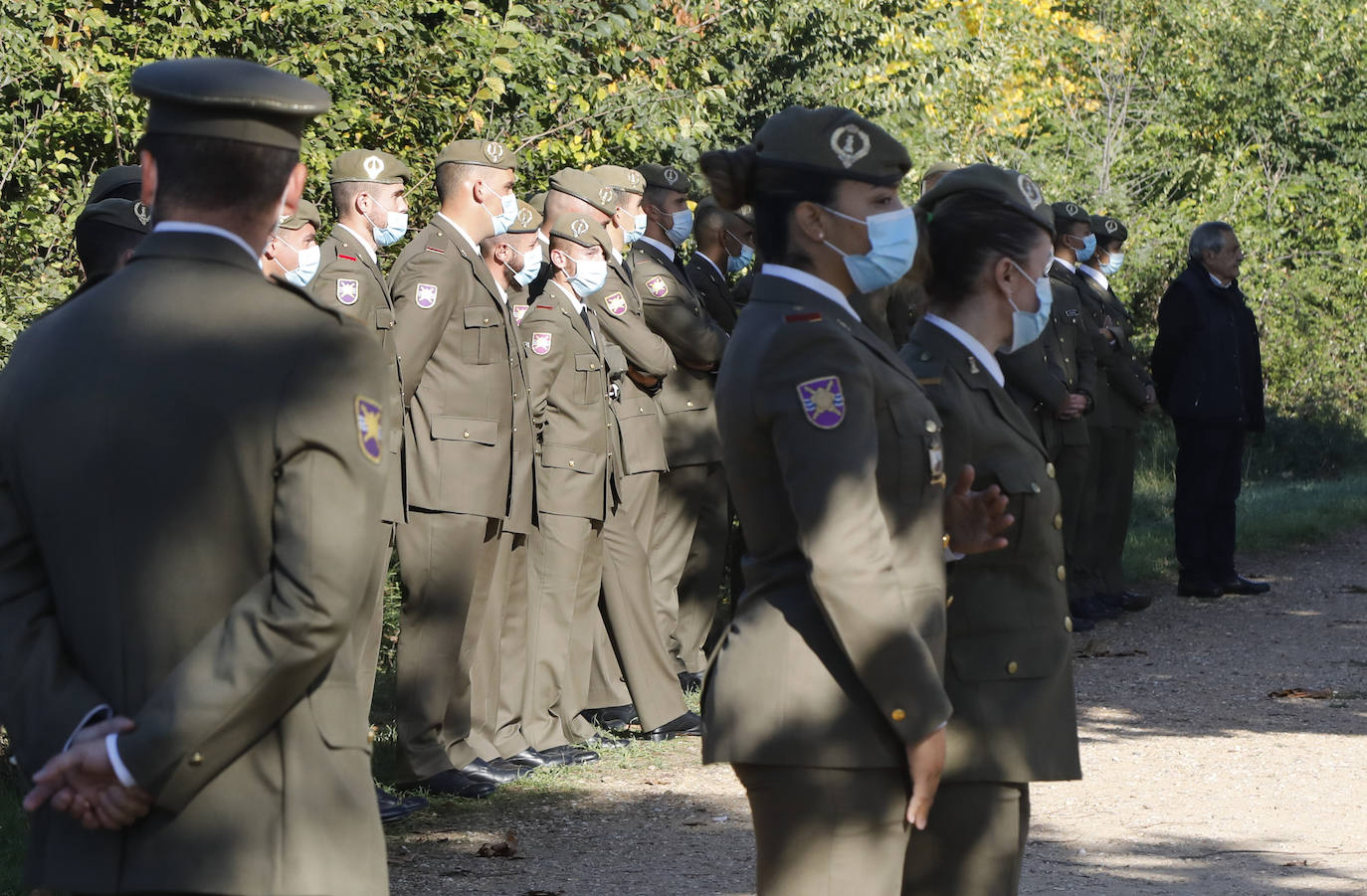 Fotos: Profundo dolor en el funeral militar por Andrés Martín