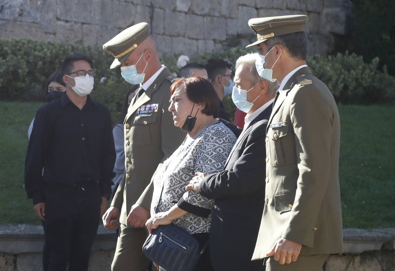 Fotos: Profundo dolor en el funeral militar por Andrés Martín