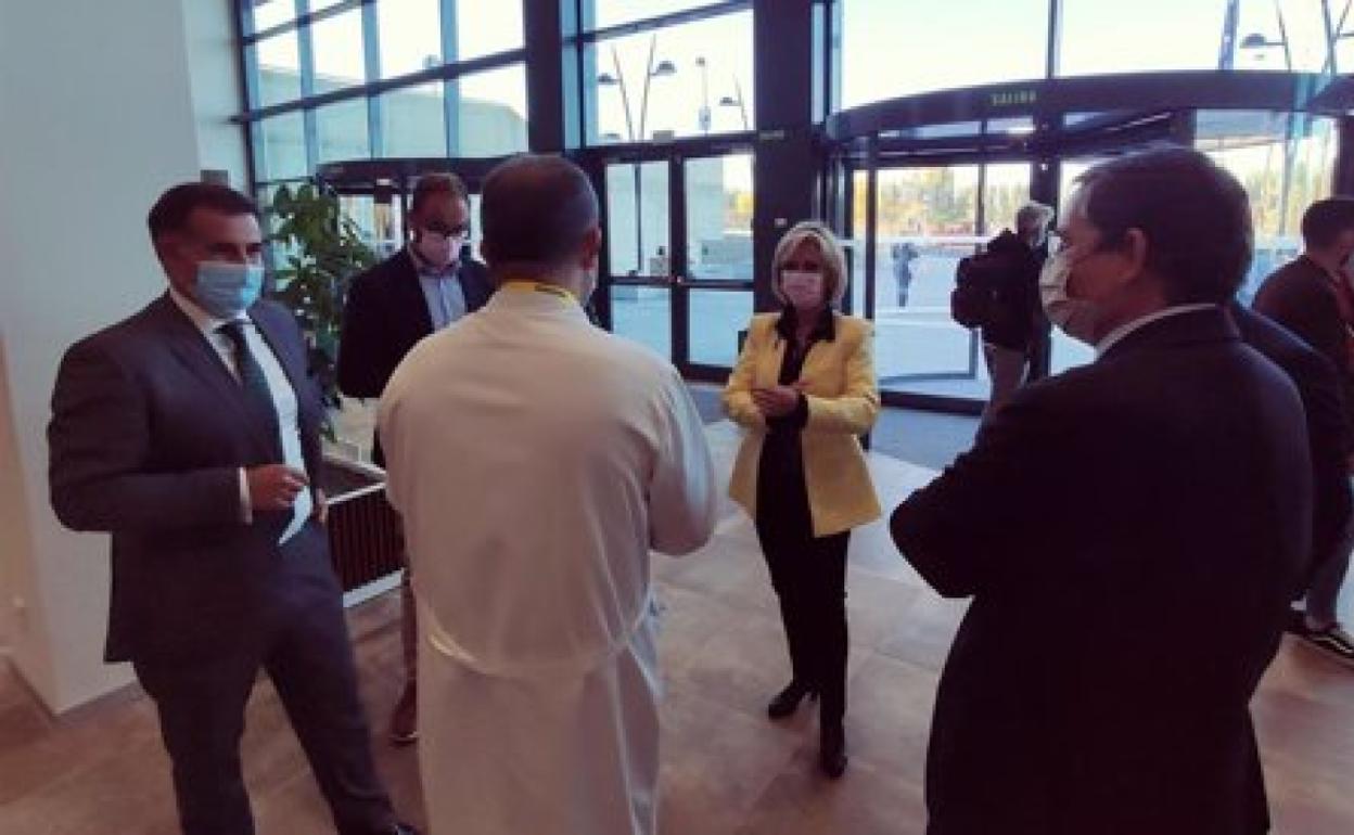 Verónica Casado en el Hospital de Salamanca. 