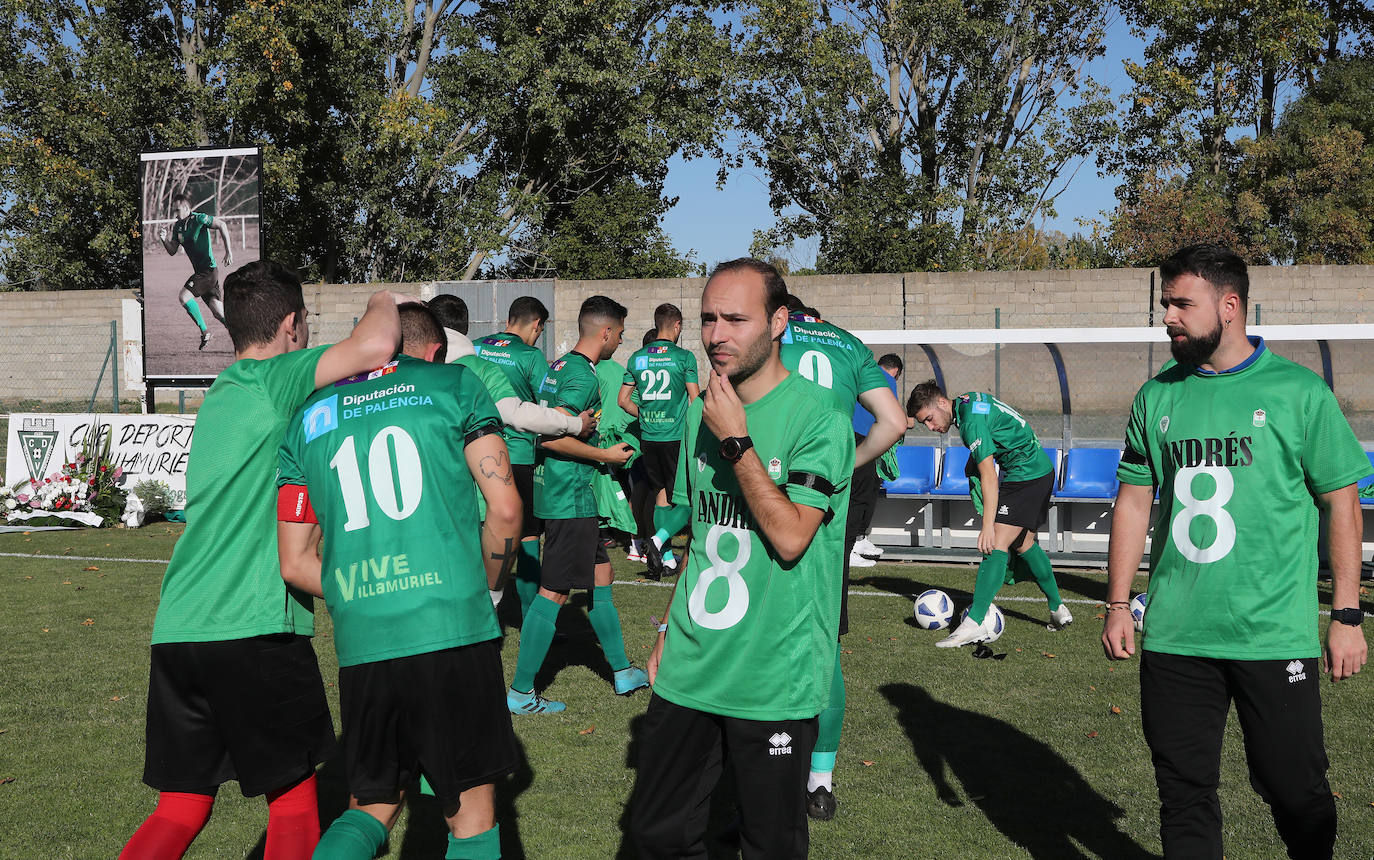 El partido ante el Villarcayo se detuvo en el minuto 8, dorsal del fallecido, en su memoria.